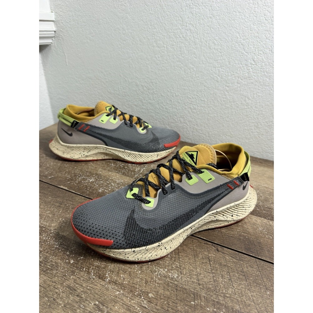 Nike Pegasus Trail 2 GTX Waterproof Mens Size 10.5 Running Shoes Gray Sneakers - Picture 2 of 9